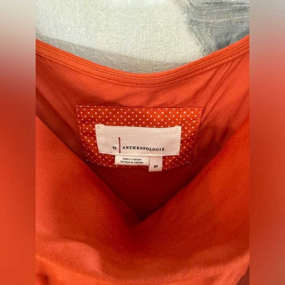 ANTHROPOLOGIE “Elyse” Slip Dress Burnt Orange Size Small - Picture 8 of 10